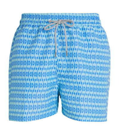 Shop Love Brand & Co. Staniel Swim Shorts In Blue