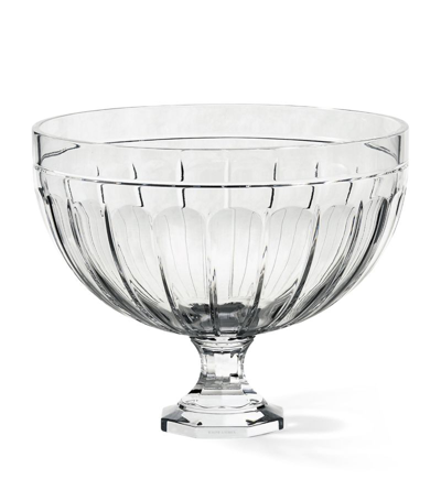 Shop Ralph Lauren Crystal Glass Coraline Centrepiece Bowl (35cm) In Clear
