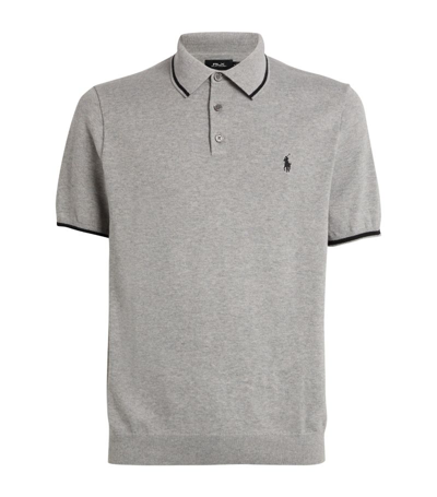 Shop Ralph Lauren Rlx  Coolmax Polo Shirt In Grey