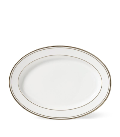Shop Ralph Lauren Porcelain Wilshire Oval Platter (40cm) In Multi
