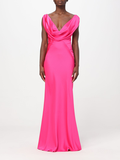 Shop Pinko Dress  Woman Color Fuchsia