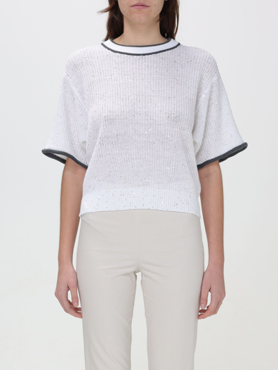 Shop Brunello Cucinelli Sweater  Woman Color White