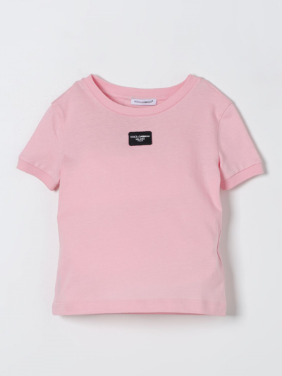 T恤 DOLCE & GABBANA 儿童 颜色 粉色