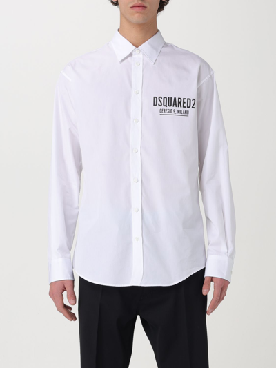 Shop Dsquared2 Shirt  Men Color White