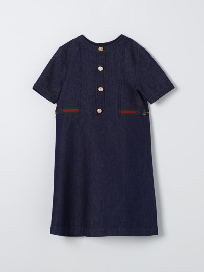 Shop Gucci Dress  Kids Color Blue