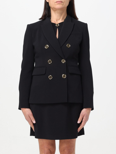 Pinko Glorioso Double Breasted Blazer In Black