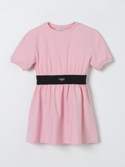 Shop Dolce & Gabbana Dress  Kids Color Pink