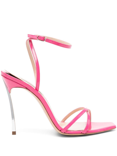 Shop Casadei Superblade High Heel Sandals In Pink