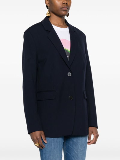 Shop Closed Iola Single-breasted Jacket In Blue
