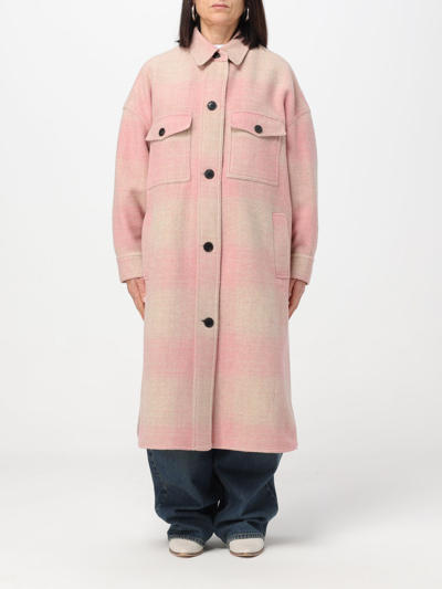 Shop Isabel Marant Étoile Coat Isabel Marant Etoile Woman Color Pink