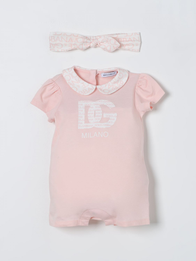 婴儿全身套装 DOLCE & GABBANA 儿童 颜色 粉色