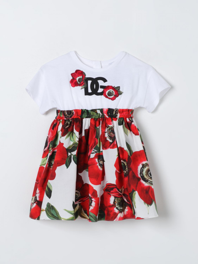 Shop Dolce & Gabbana Dress  Kids Color White