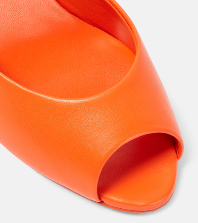 Christian Louboutin Pantoletten Me Dolly 85 Aus Leder In Orange