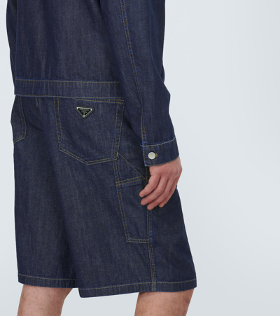 Prada Jeansjacke In Blue