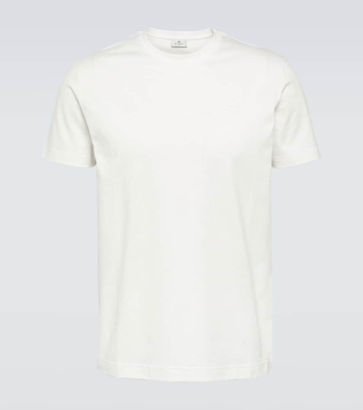 Shop Etro Paisley Cotton Jersey T-shirt In White