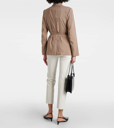 Joseph Blazer Mayet Aus Twill In Brown