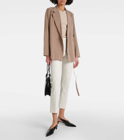 Joseph Blazer Mayet Aus Twill In Brown
