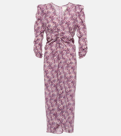 Isabel Marant Albini Midi Dress In Purple