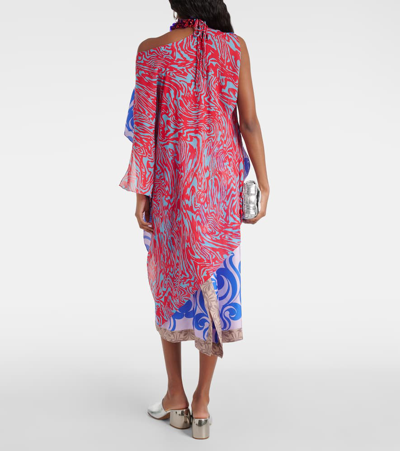Dries Van Noten Embellished Printed Silk-blend Blouse In Multicoloured
