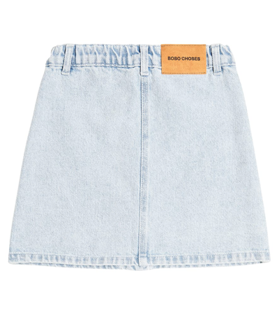 Shop Bobo Choses Denim Skirt In Blue
