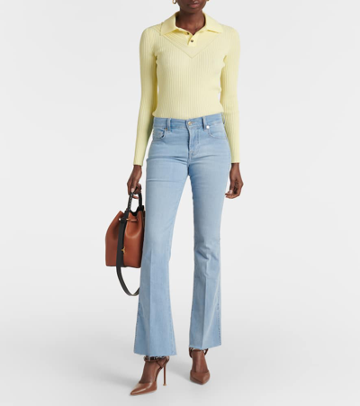 7 For All Mankind B(air) Mid-rise Bootcut Jeans In Mirage