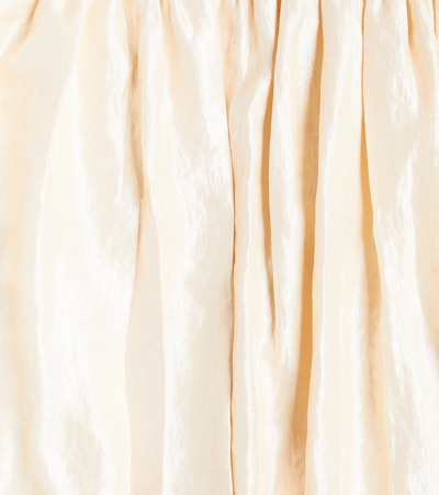 Shop Caroline Bosmans Glaze Ruffled Dress In Cream