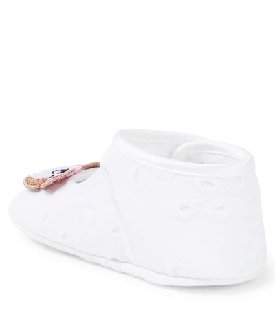 Monnalisa Baby Bear-embellished Ballet Flats In Multicoloured