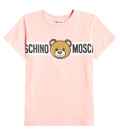 Shop Moschino Set Of 2 Cotton Jersey T-shirts In Pink