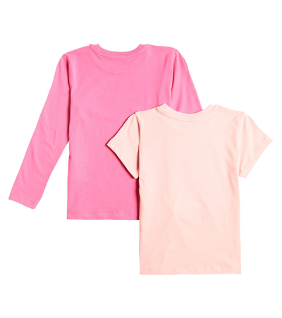 Shop Moschino Set Of 2 Cotton Jersey T-shirts In Pink
