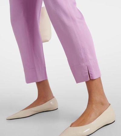 Joseph Tottenham Cropped Straight Pants In Begonia Pink