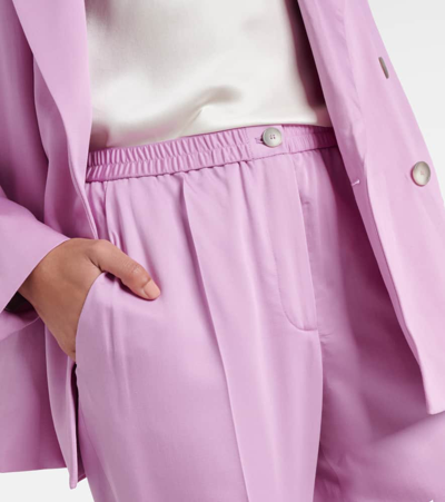 Joseph Tottenham Cropped Straight Pants In Begonia Pink