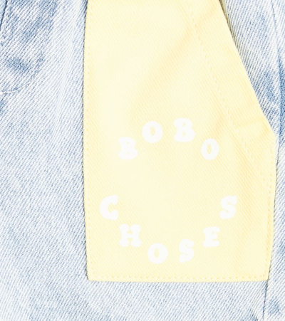 Bobo Choses Baby Circle Cotton Shorts In Yellow
