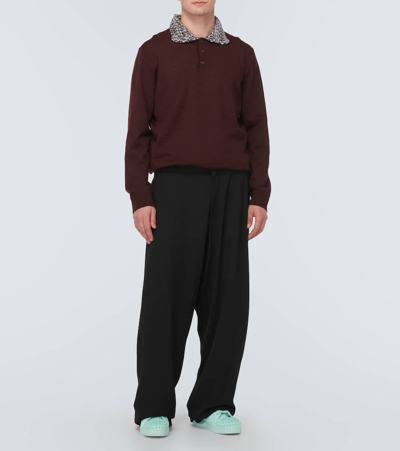 Christian Louboutin Louis Junior Spiked Suede Sneakers In Blue