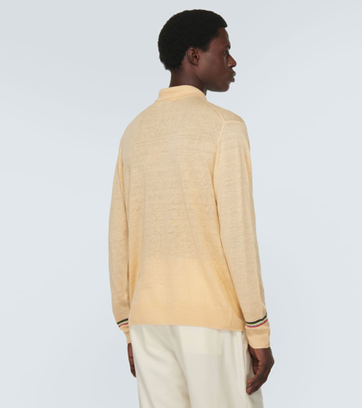 Shop Etro Linen And Cotton Polo Sweater In 0