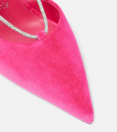 Christian Louboutin Woman Pumps Fuchsia Size 8 Textile Fibers In Pink