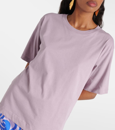 Shop Dries Van Noten Cotton Jersey T-shirt In Purple