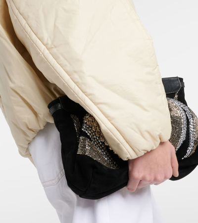 Isabel Marant Dylany Padded Cotton-blend Jacket In White