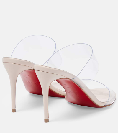 Shop Christian Louboutin Just Loubi 85 Pvc Sandals In Neutrals