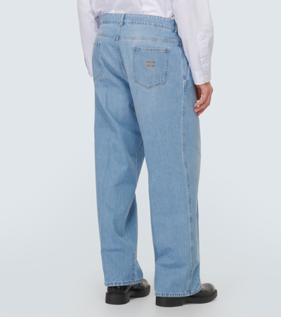Miu Miu Wide-leg Jeans In Blue