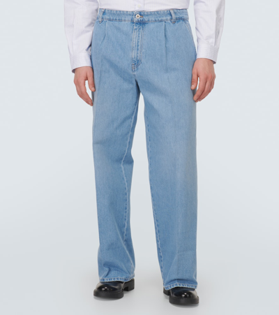 Miu Miu Wide-leg Jeans In Blue