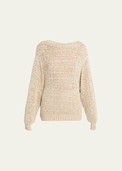 Shop Loro Piana Barchetta Shikotsu Knit Sweater In A0e3 Star Sand