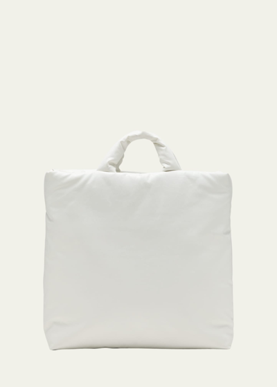 Shop Kassl Medium Pillow Oil Tote Bag In White