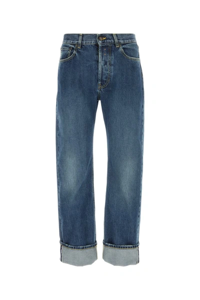 Shop Alexander Mcqueen Jeans In Bluewashed