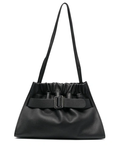 Shop Boyy Scrunchy Satchel Soft Leather Shoulder Bag In Black