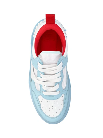 Shop Christian Louboutin Sneakers In Mineral/white