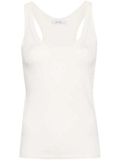 Max Mara Top "subscription" In White