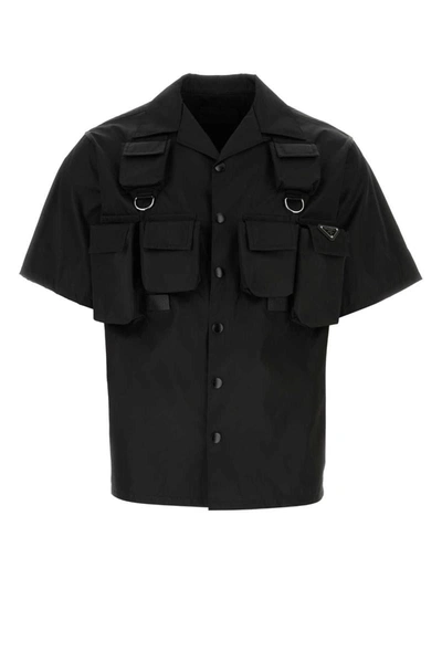 Shop Prada Shirts In Black