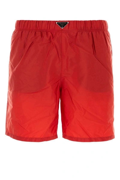 Shop Prada Swimsuits In Red