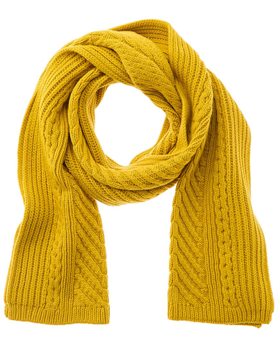 Shop Theory Cellan Wool Scarf In Yellow