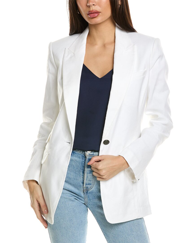 Shop Rag & Bone Foster Linen-blend Blazer In White